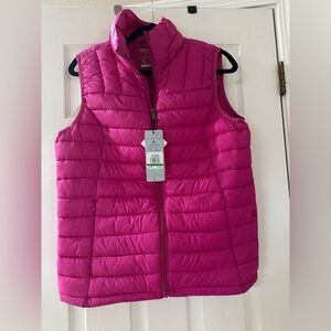 Hawke & Co Pink Puffer Vest